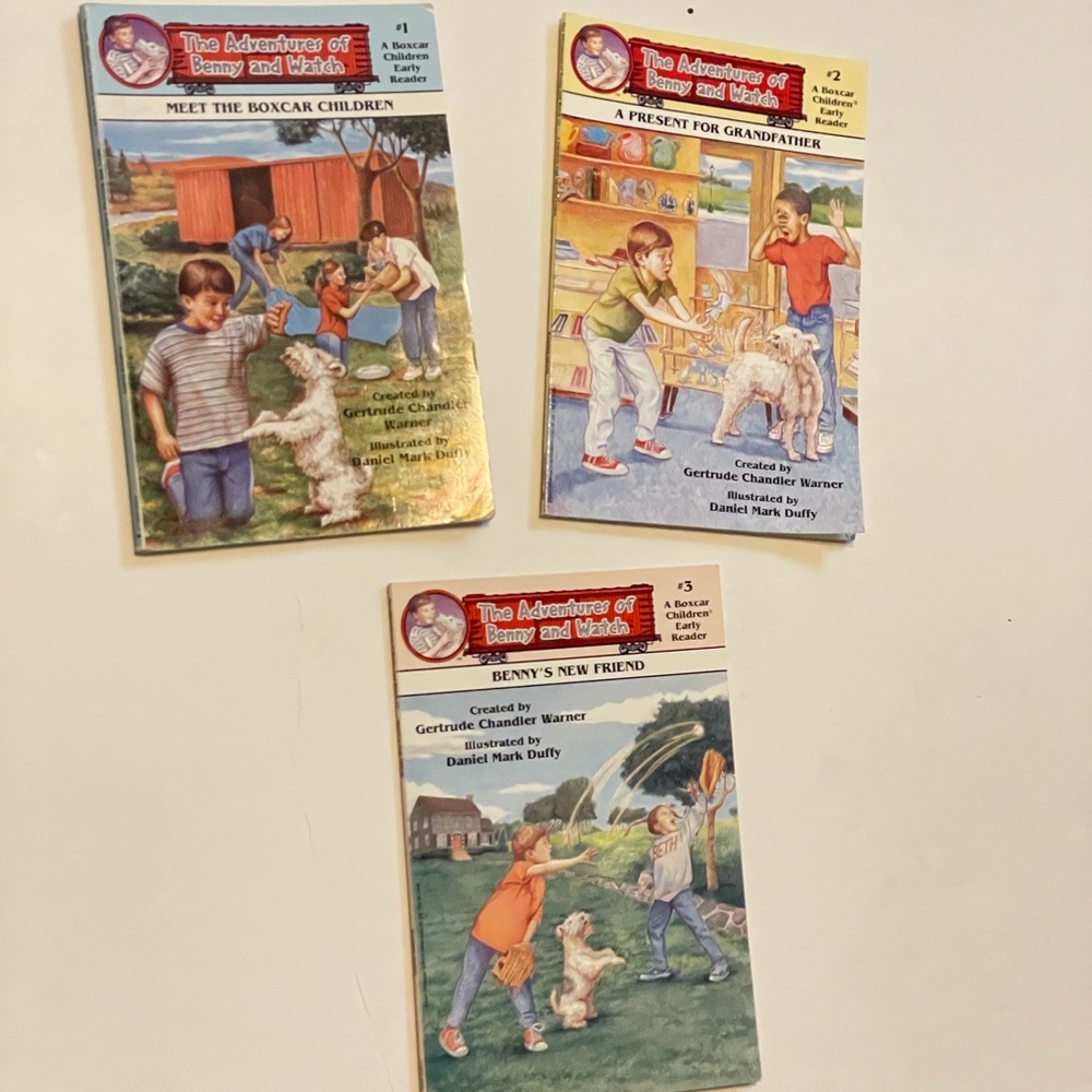 Lot of 3 Meet the Boxcar Children Early Reader Story Book # 1,2,3, Hardcover